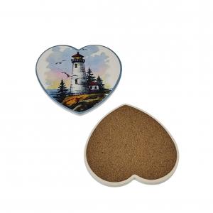 Ceramic Coaster-Heart Shape