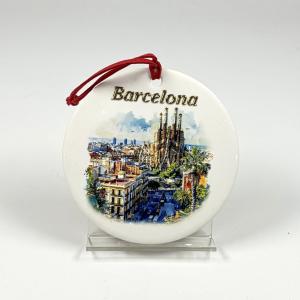 Ceramic Coaster with Hanging Rope