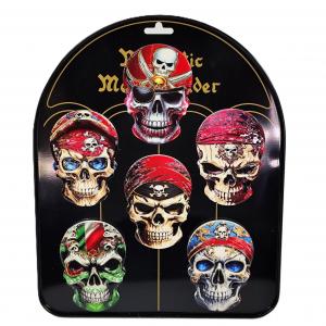 Ceramic Fridge Magnet-Skull