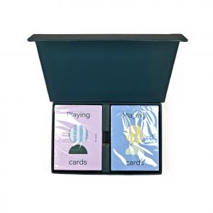 Plastic Playing Cards-Flip Top Box-Double Deck 