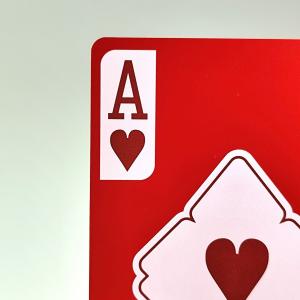 Plastic playing cards-Red pvc